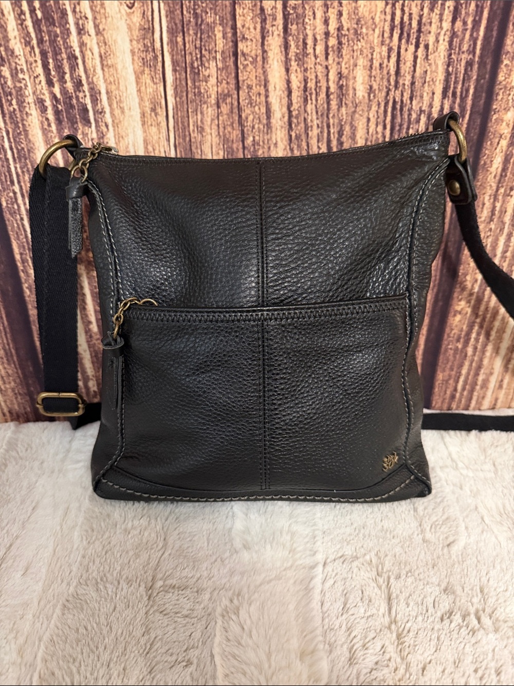 the sak black leather bag